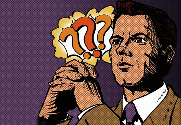 Человек разгадывает загадку