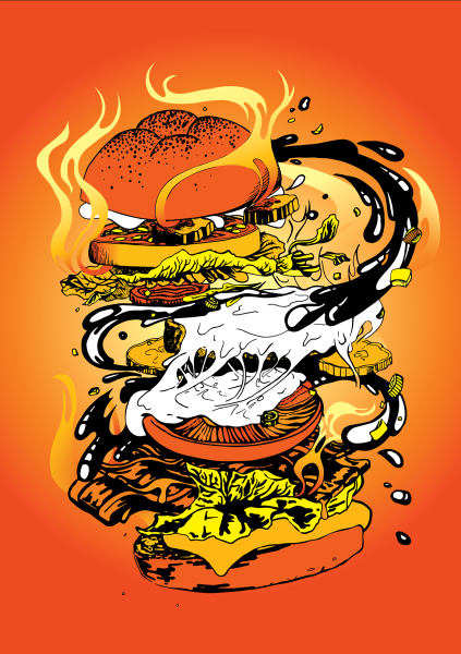 Быстрая еда арт