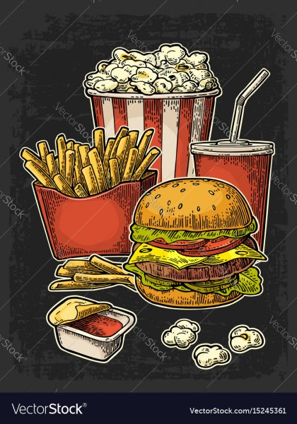 Постеры с фастфудом