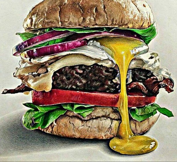 Цветные бургеры