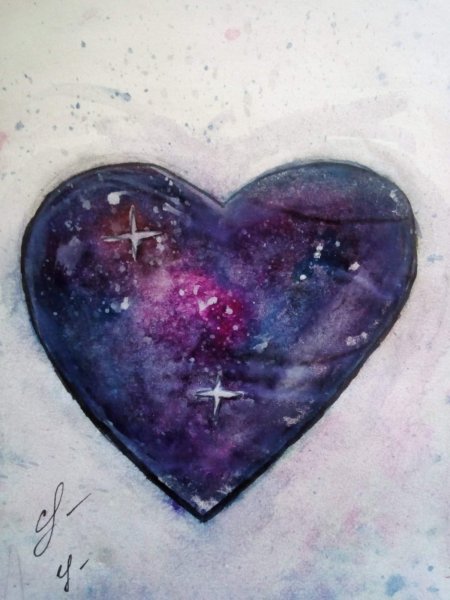 Красивое сердечко арт