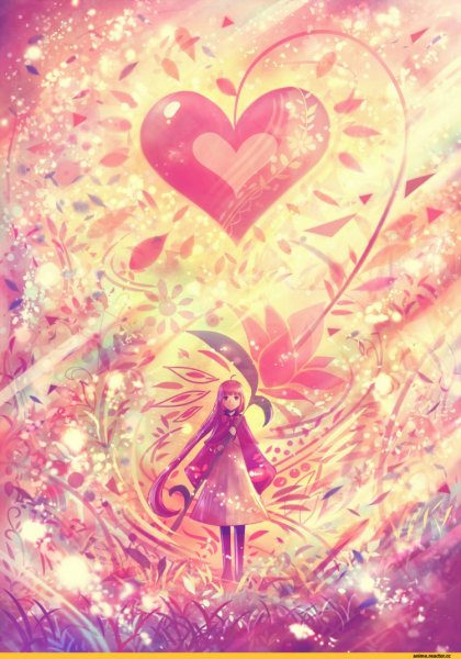 Любовь сердце аниме