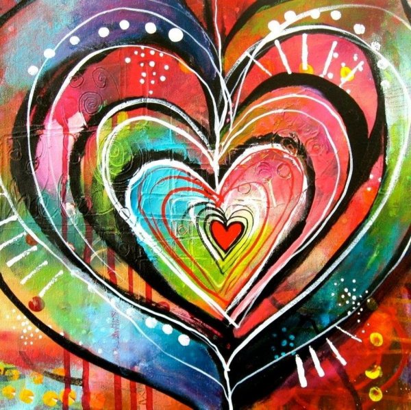 Картина сердечко