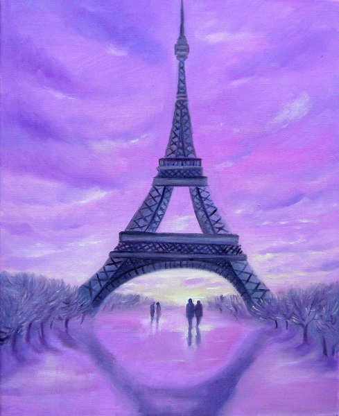 Граффити Эйфелева башня
