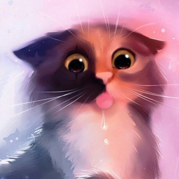 Милые котята рисунки мультяшные