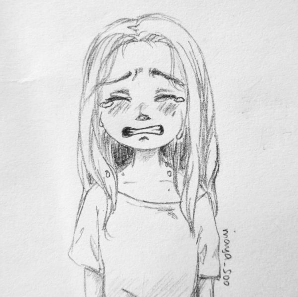 Грустные рисунки