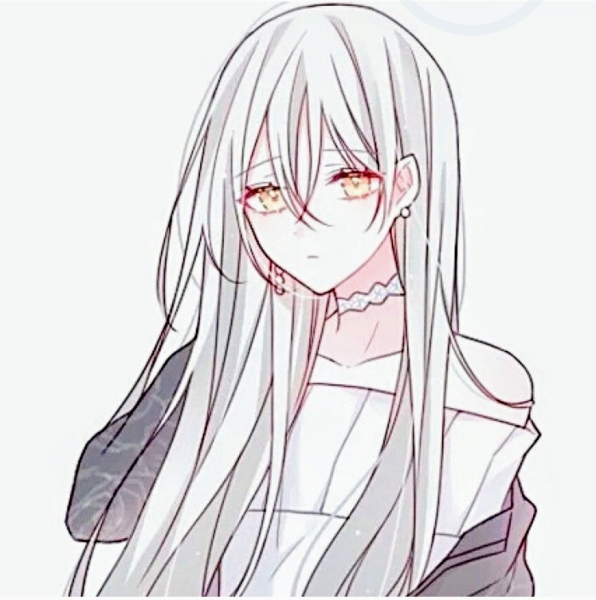 Тян с длинными белыми волосами