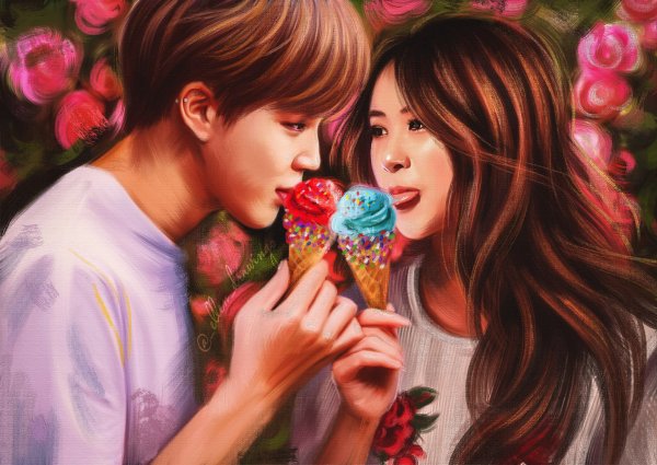 Розэ и Чимин арт