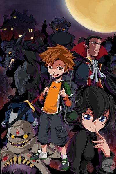 Монстры на каникулах аниме