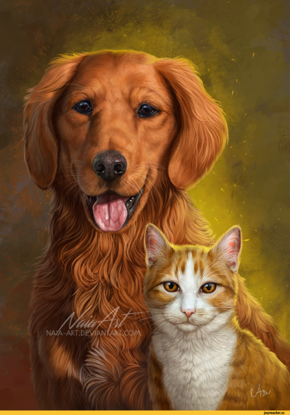 Домашние животные арт