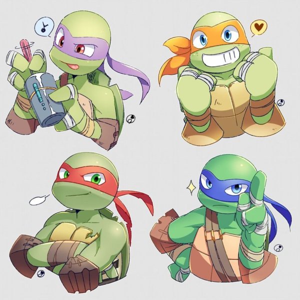Черепашки ниндзя Чиби Микеланджело