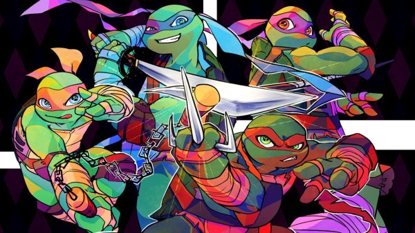 Леонардо и Микеланджело Черепашки-ниндзя 2012