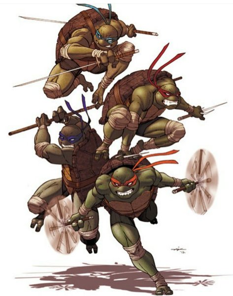 TMNT Рафаэль аниме арт