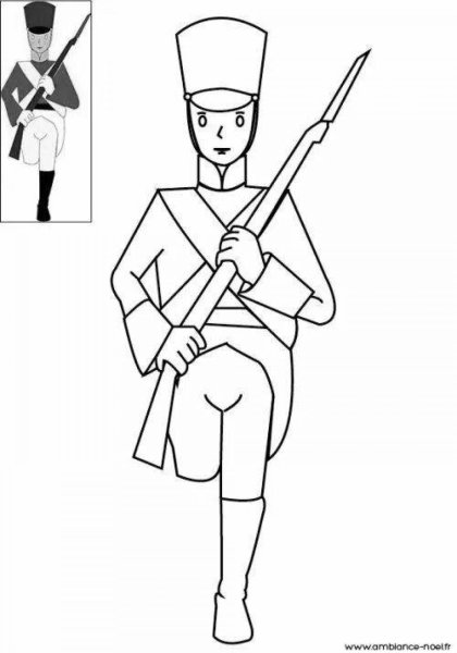 Рисунок к сказке стойкий оловянный солдатик