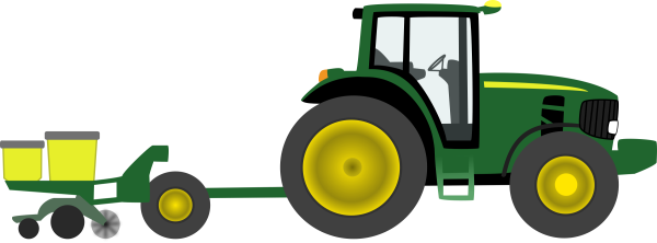 John Deere трактор вектор