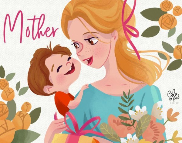Рисунок маме на день матери
