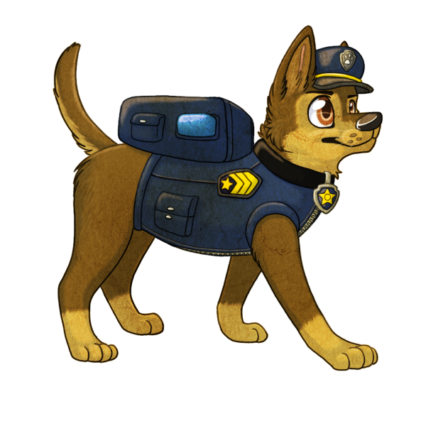 Щенячий патруль Чейз арт