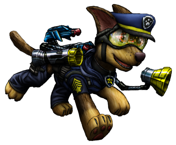 Paw Patrol Chase Art