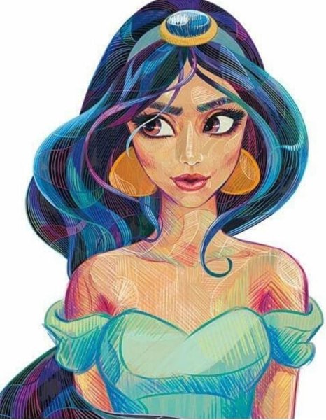 Жасмин принцесса Дисней арт