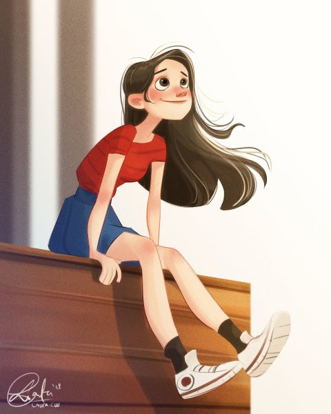 Девушки в мультяшном стиле