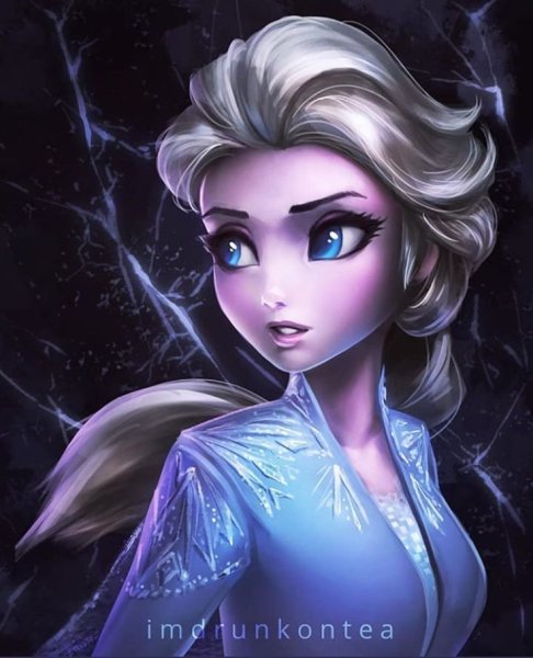Эльза Фроузен арт