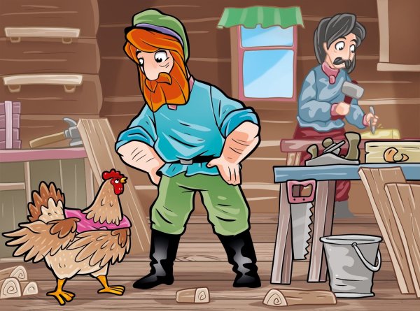 Бобовое зернышко (петушок и бобовое зернышко)