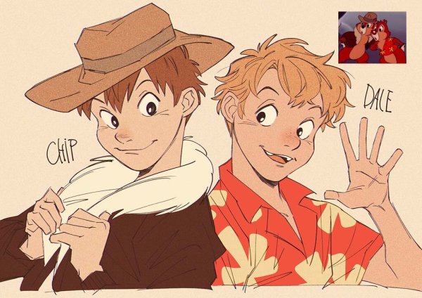 Чип и Дейл хуманизация арт