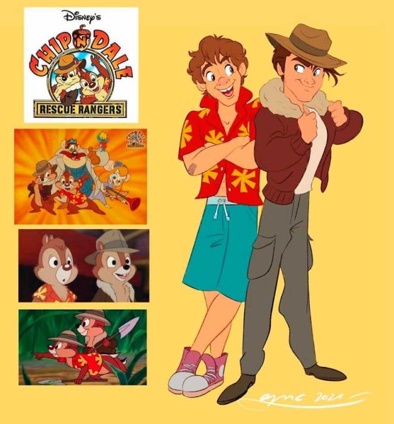 Чип и Дейл спешат на помощь хуманизация