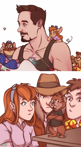 Чип и Дейл хуманизация