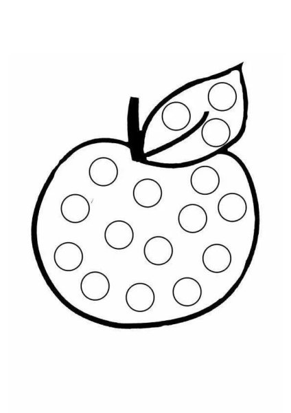 Раскраски пальчиковые для детей 2-3 лет