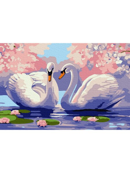 Алмазная мозаика Лебединая верность