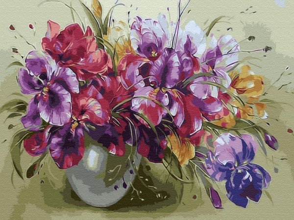 Gx9363 ирисы в вазе