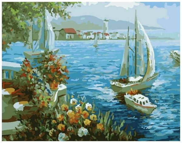 Живопись на холсте "гавань"