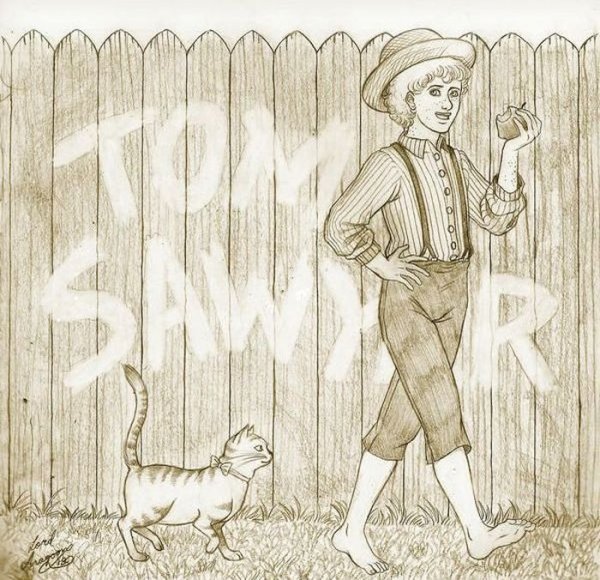 Иллюстрация к сказке том Сойер