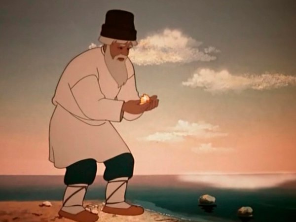 Мультфильм Золотая рыбка Пушкин