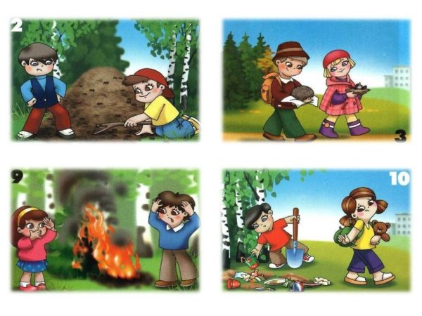 Неправильное поведение в лесу