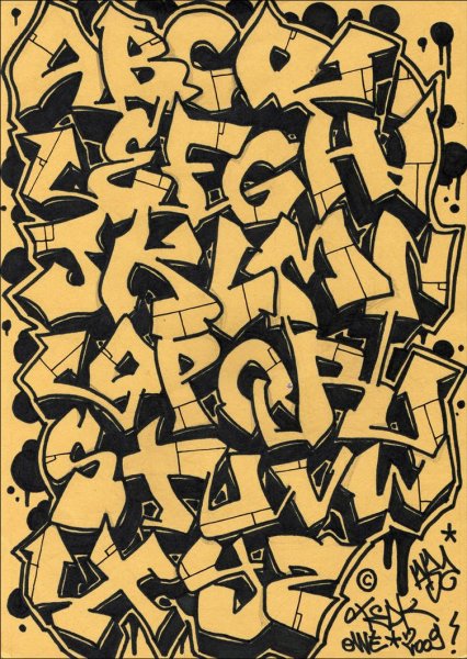 Альфабет граффити