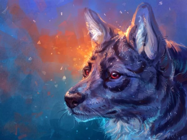 Волк арт