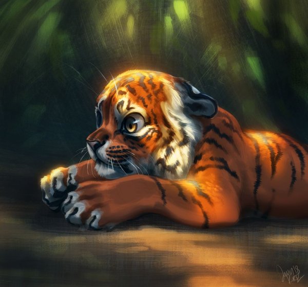 Тигр арт