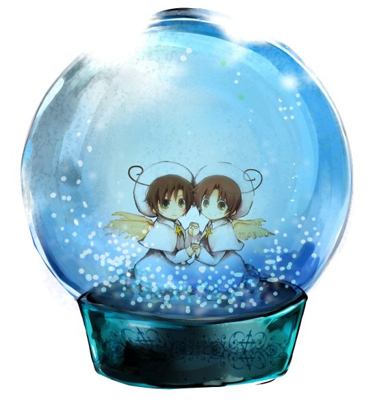 Шар со снегом аниме