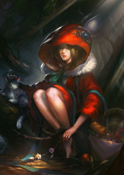 Сара Блэкли-Картрайт красная шапочка арт