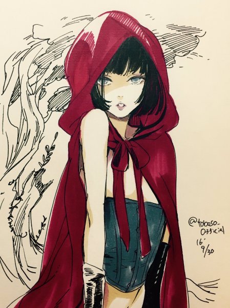 Красная шапочка аниме