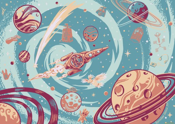Космос рисунок