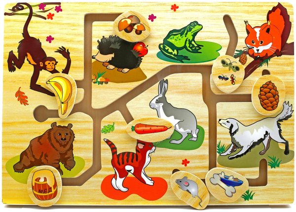 Игра Лабиринт Дикие животные