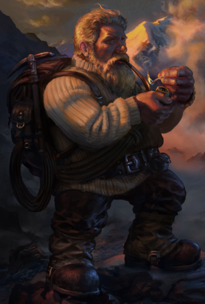 Дворф торговец фэнтези арт