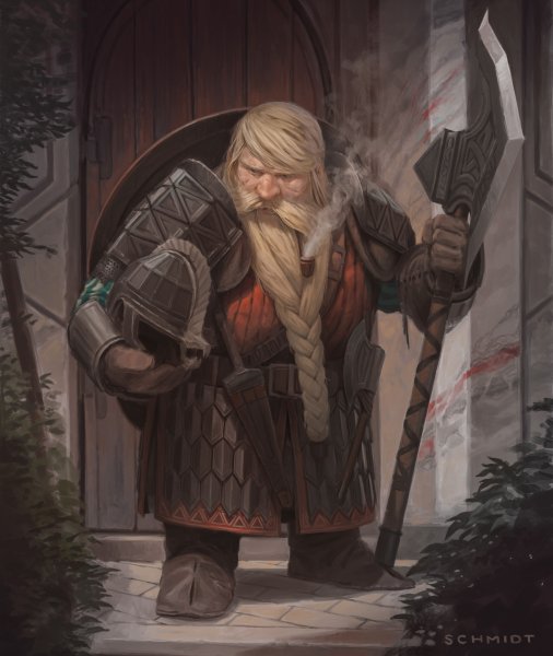 Дварф и Гном фэнтези арт