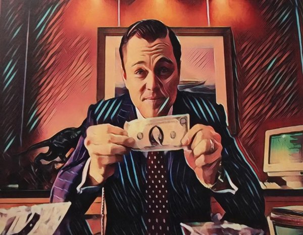 Волк с Уолл стрит доллар