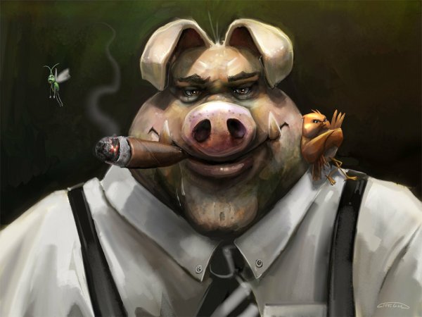 Брутальная свинья