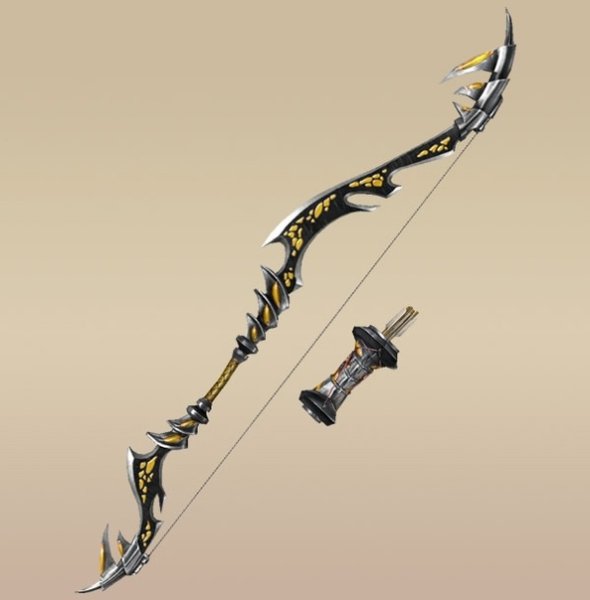 Фэнтези лук с лезвиями
