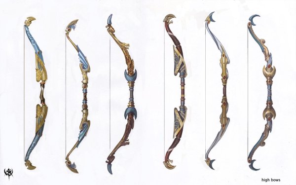 Эльфийский лук арт фэнтези